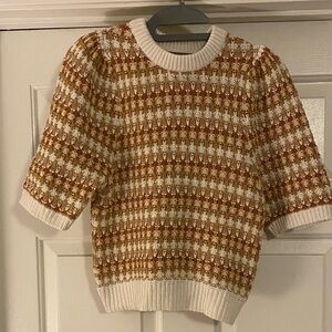 Universal Thread Tan and Cream Knit Sweater